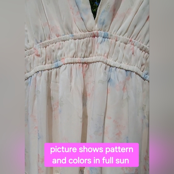 Storia Camila Floral Midi Dress Medium New with Tags - Picture 4 of 10